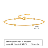 Stainless Steel Lucky Evil Eye Anklet Bracelet for Women, Blue Eye Beaded Chain Foot Anklets Summer Beach Lucky Amulet Gift